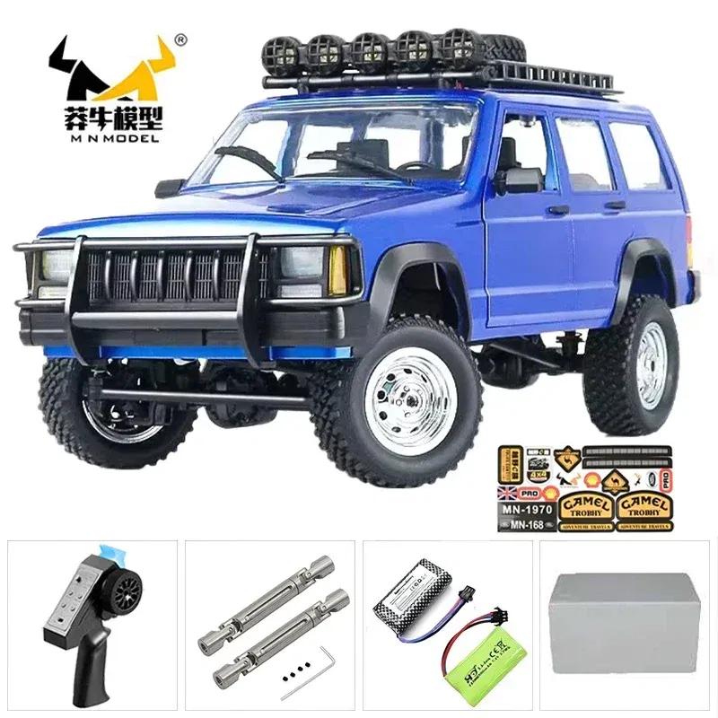 Color: Red - MN MN82 1:12 Retro Rc Car With LED Lights Full-scale Simulation LC79 Professional 4WD Remote Control Pickup RC Truck Model Toys