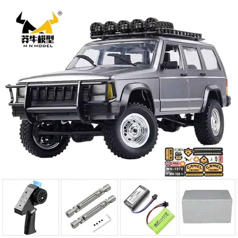 Color: Red - MN MN82 1:12 Retro Rc Car With LED Lights Full-scale Simulation LC79 Professional 4WD Remote Control Pickup RC Truck Model Toys