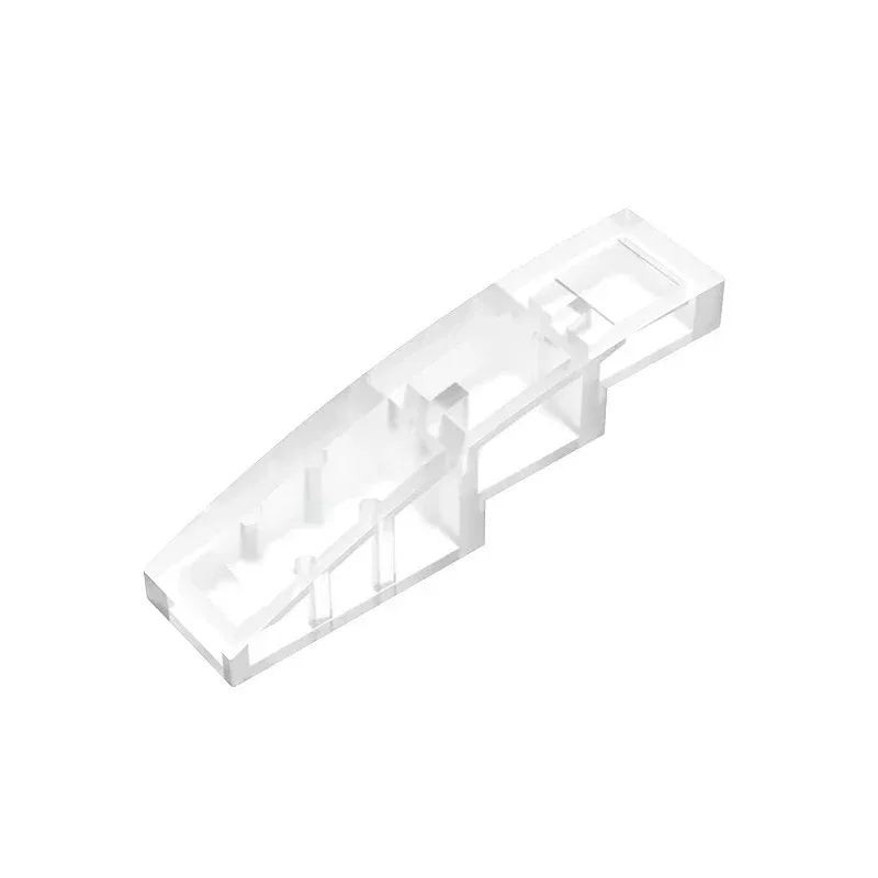 Color: Burgundy - Gobricks GDS-658  Slope, Curved 4 x 1 compatible with lego 11153 61678 pieces of children's DIY Educational Building Blocks