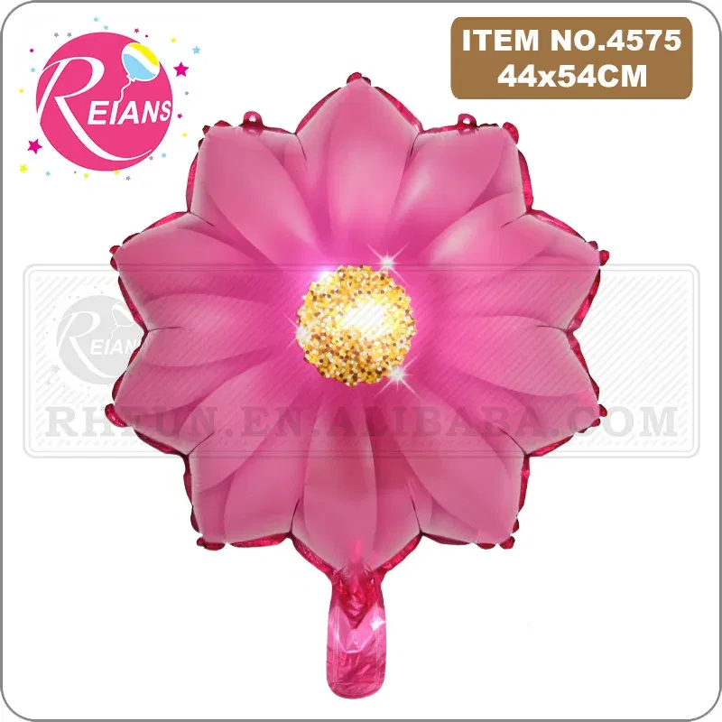 Color: AGATE - Sunflower Flower Foil Balloons Red Rose Purple Yellow Birthday Party Baby Shower Valentine's Day Wedding suppliers Decoration