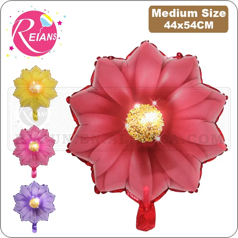 Color: AGATE - Sunflower Flower Foil Balloons Red Rose Purple Yellow Birthday Party Baby Shower Valentine's Day Wedding suppliers Decoration
