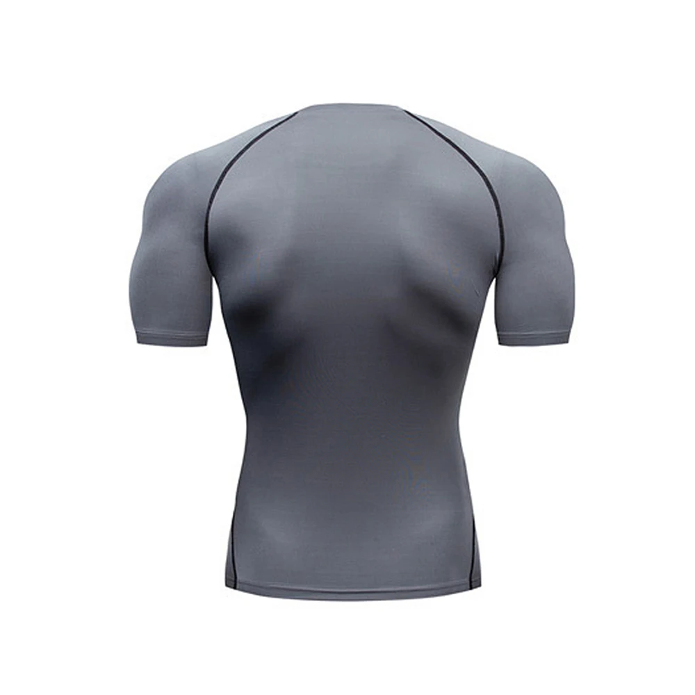 Color: black, Size: XL - Men's Athletic Compression Shirts Athletic Quick Dry Breathable Rash Guard Athletic Tight Workout Tops Summer Men