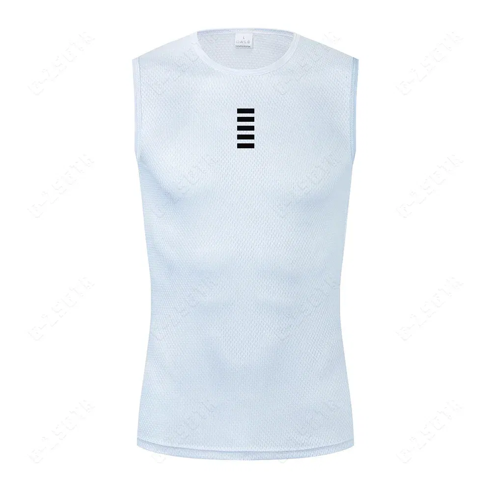 Color: Beige, Size: XL - Reflective Cycling Base Layers White Cycling Undershirt Quick Dry Vest Sport Underwear Tight Vest High Elastici Vest Bike Jersey