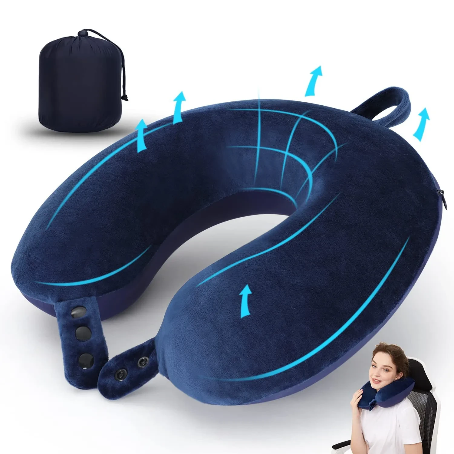 Memory Foam Neck Pillow Travel