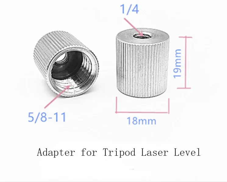 2pcs 1/4"-20 to 5/8"-11 double female Threaded Screw Adapter for Tripod Laser Level Bosch Adapter tripod camera 1/4" to 5/8"
