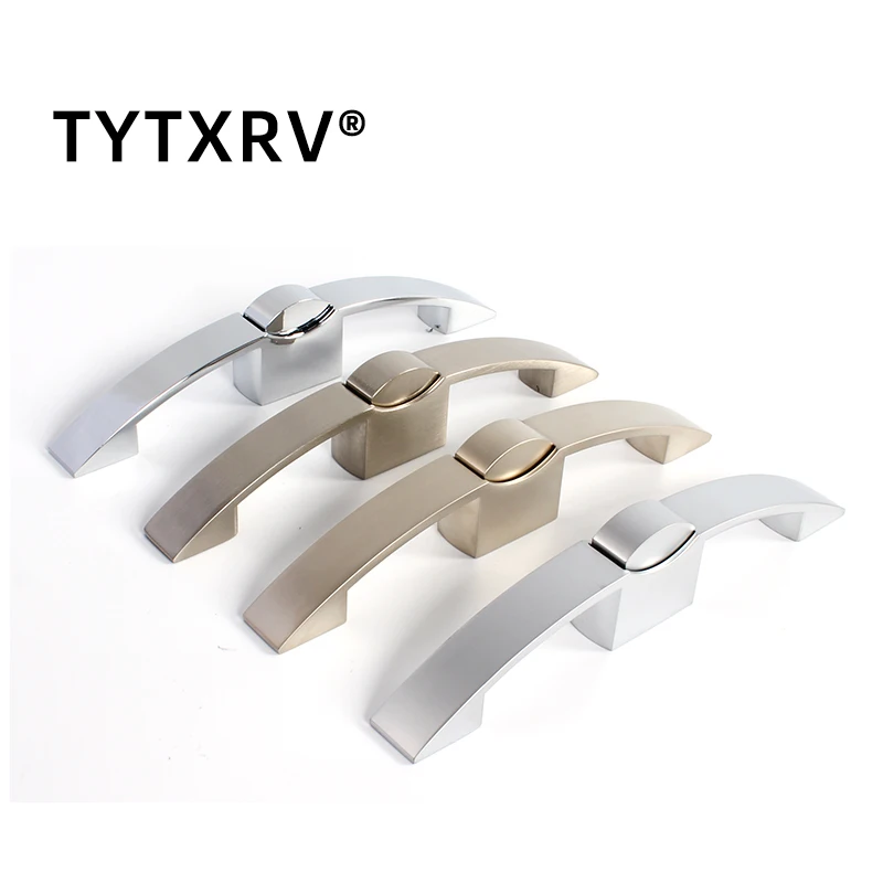 Color: WHITE - 128mm hole distance Camper Car Push Lock RV Caravan Boat Cabinet Locks Handle Home Drawer Latch Button Locks Caravan Motorhome
