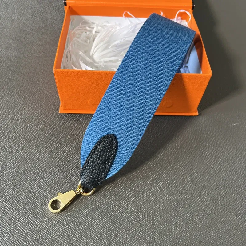 Color: Red, Size: Other - Hand-Sewn Leather Woven Canvas Shoulder Strap 5cm Wide Wax Line Herbag Evelyn Replacement Bag Accessory