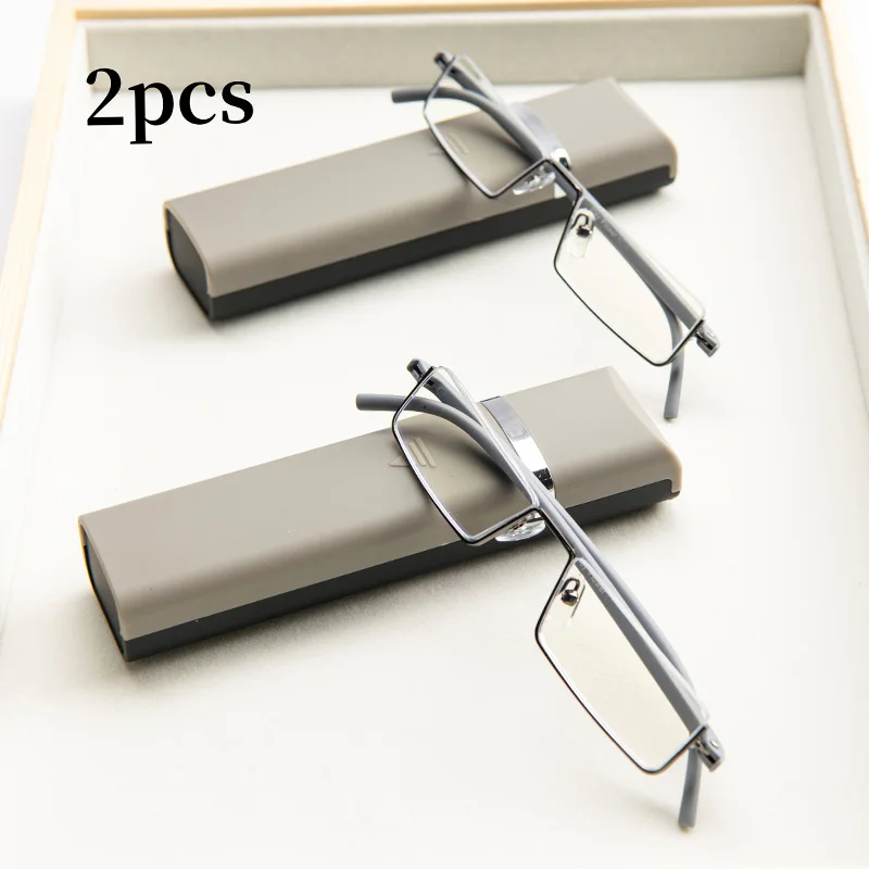 Frame Color: light brown, Eye Prescription: +150 - 2Pcs Suit Anti-blue Light Reading Glasses Ultralight TR90 Sport Presbyopia Eyeglasses Women Men Far Sight Eyewaer With Case +1.2
