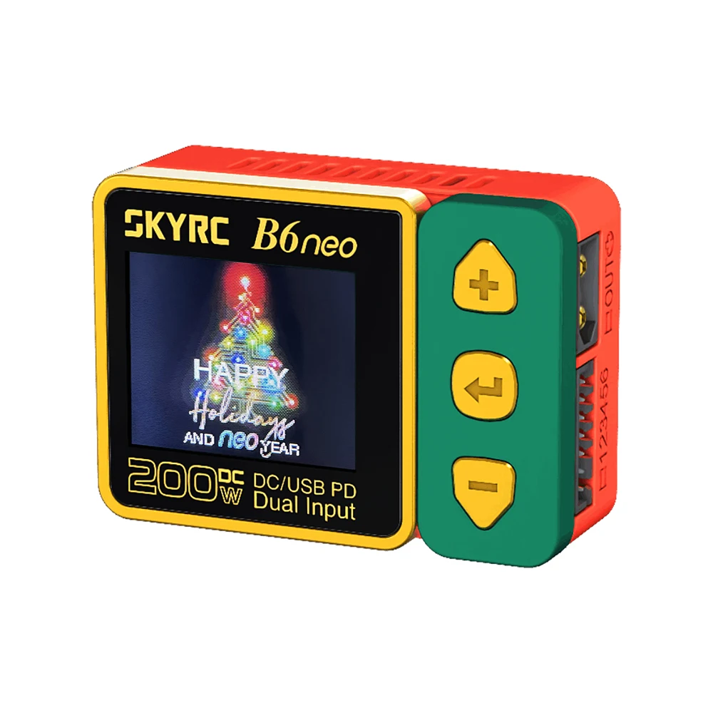 Color: Green, Ships From: CHINA - 2023 SkyRC B6neo Smart Charger DC 200W PD 80W Battery Balance Charger SK-100198 B6 neo Xmas tree version