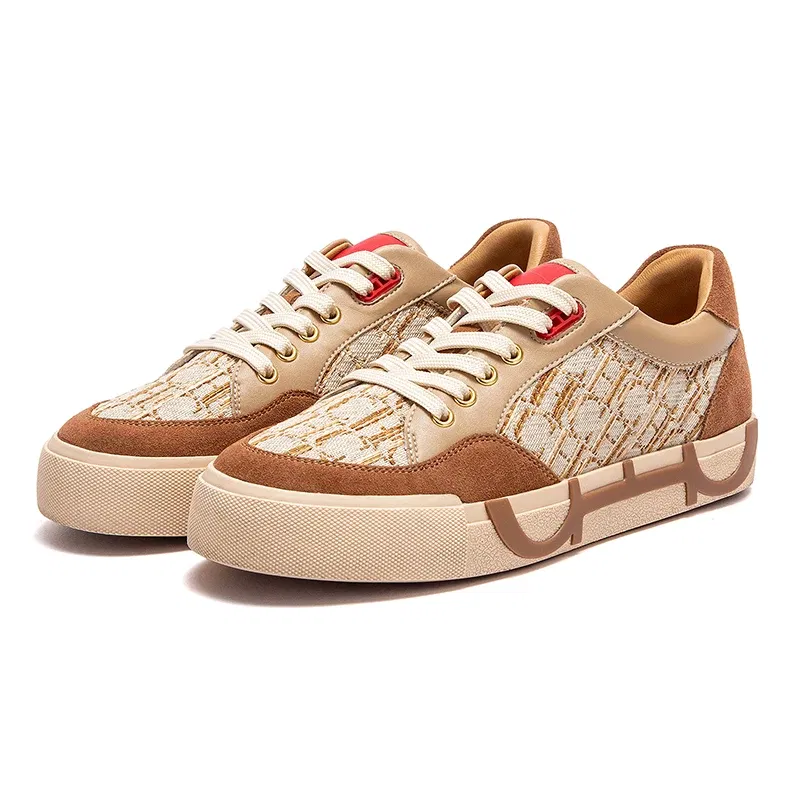 Color: Khaki, Shoe Size: 38 - CHCH Women's Walking Shoes New Splicing Design Casual Shoes Skeleton Correction