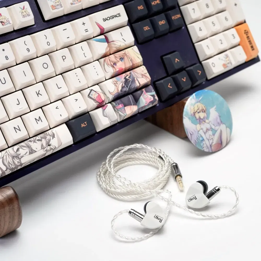 Color: Black - SeeAudio x Z Review White Rinko Hybrid Earphone 1DD+1Planar In-ear Monitors HiFi Wired Headphone J-POP Music Earbuds 2Pin 0.78