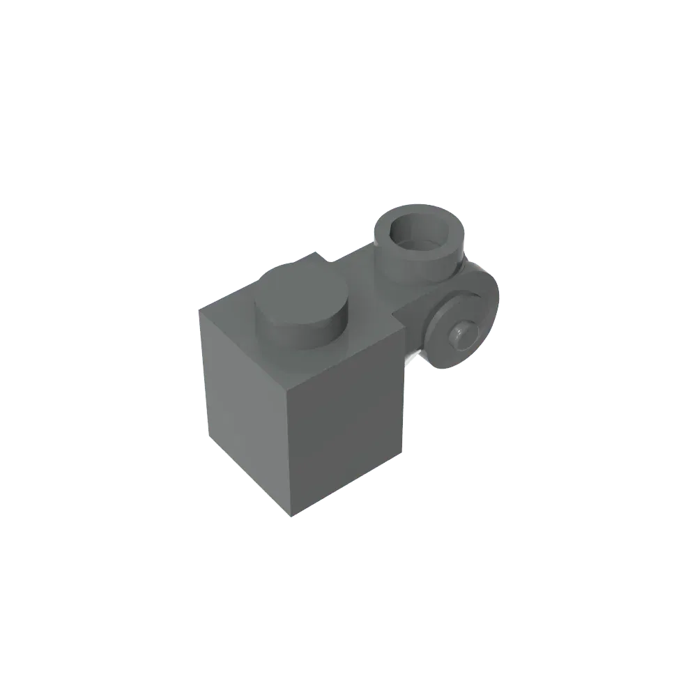 Color: Brown - Gobricks GDS-M150 Brick Special 1 x 1 with Scroll with Open Stud compatible with lego 20310 Assembles Building Blocks