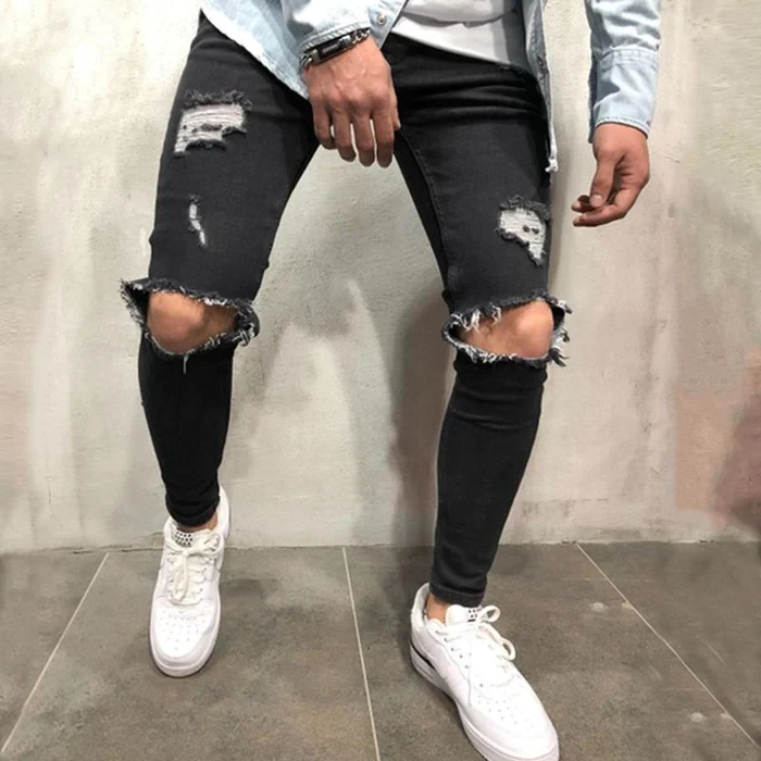 Men's Casual Ripped Jeans