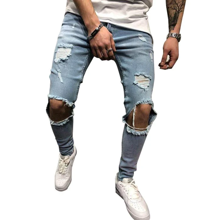 Men's Casual Ripped Jeans