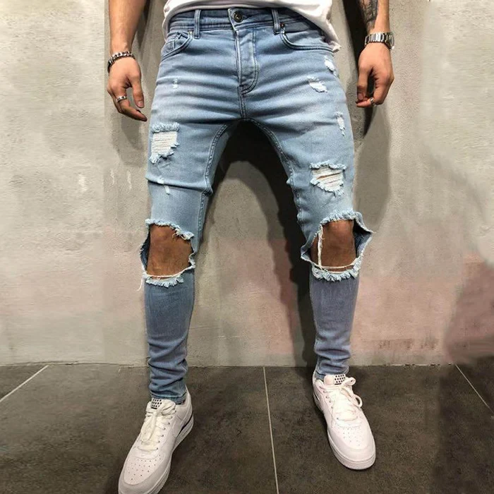 Men's Casual Ripped Jeans