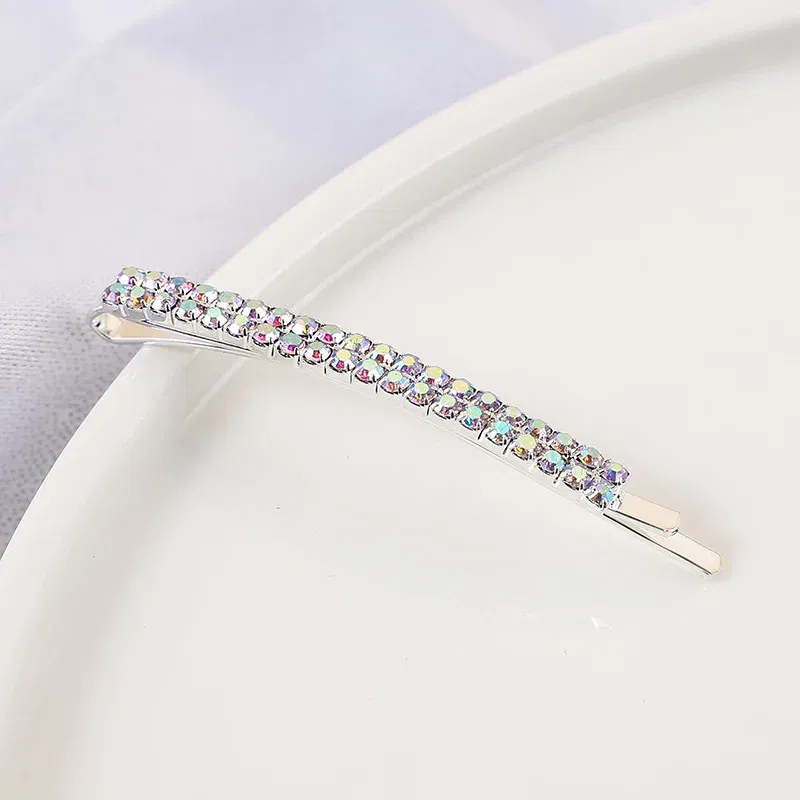 Color: PURPLE, Ships From: CHINA - 2020 New Elegant Rhinestone Hairpins Women Girls Hair Clips Pin Accessories Hair Ornaments Hairclip Hairgrip Barrettes Headdress