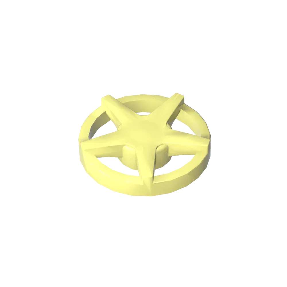 Color: black - Gobricks GDS-21242 Wheel Cover 5 Spoke - for Wheel 18976 compatible with lego 18978A Assembles Building Blocks children's toys