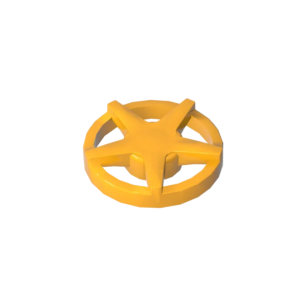 Color: black - Gobricks GDS-21242 Wheel Cover 5 Spoke - for Wheel 18976 compatible with lego 18978A Assembles Building Blocks children's toys