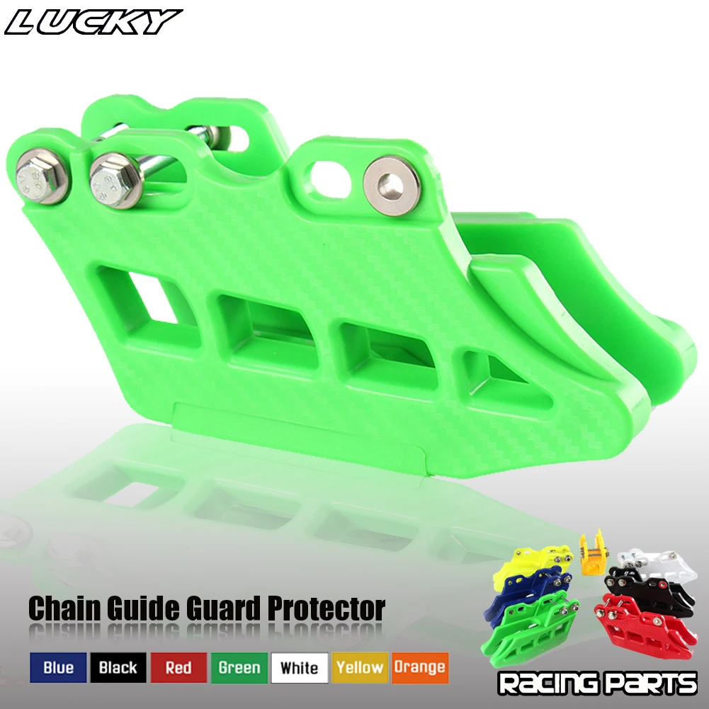 Color: Gold - Motorcycle New Chain Guide Guard Protector For Honda Kawasaki Yamaha CRF KDX KLX RM DRZ YZ 125-500 2005-2017 Dirt Bike