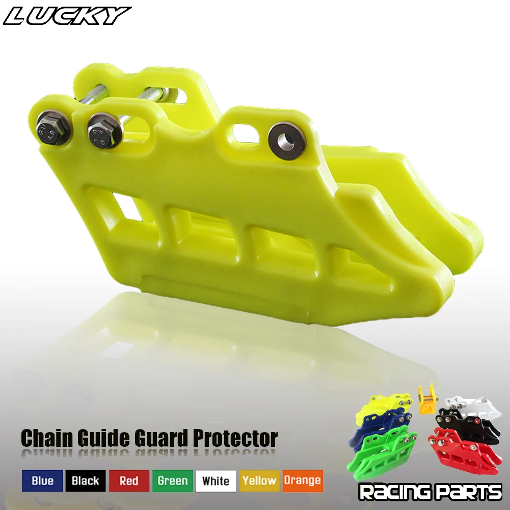 Color: Gold - Motorcycle New Chain Guide Guard Protector For Honda Kawasaki Yamaha CRF KDX KLX RM DRZ YZ 125-500 2005-2017 Dirt Bike