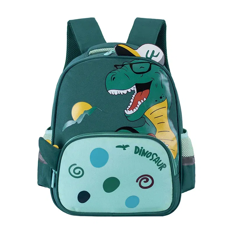 Color: Beige - Kindergarten School Bag Cartoon Dinosaur Baby Boys Backpacks for Preschool Kids Satchel 2-6 Years Cute Schoolbag Mochila Escolar