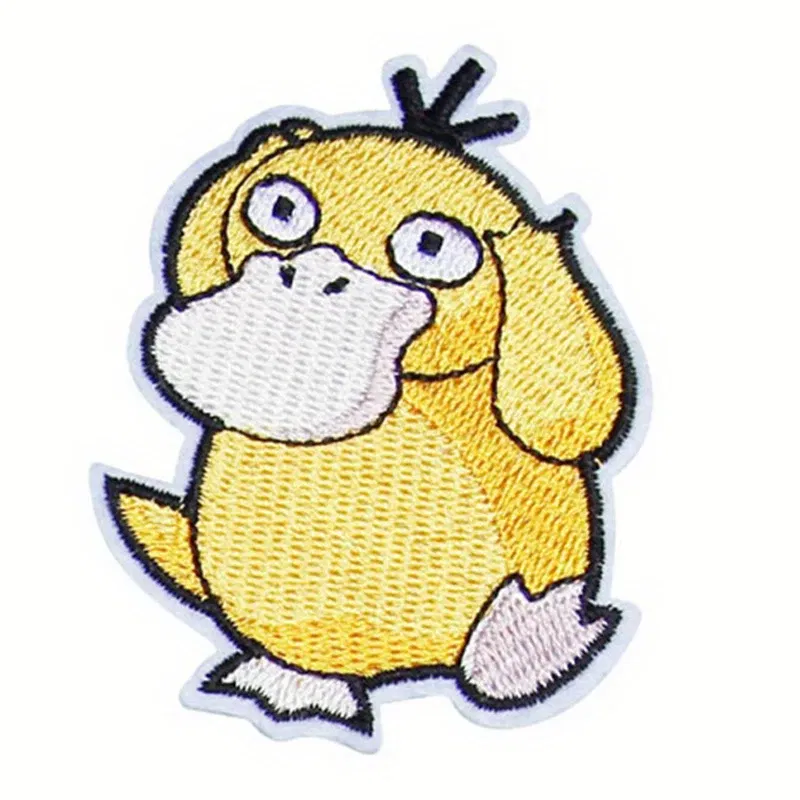 Color: Laser Bright - Kawaii Animals Patch Anime Game Embroidered Patches For Clothing DIY Iron on Patches For Clothes Jacket Cartoon Patch Stickers