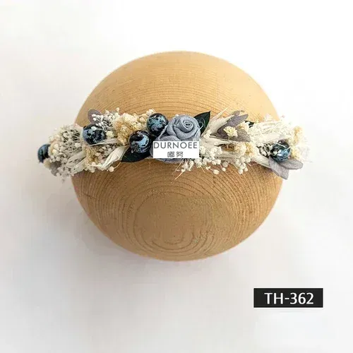 Color: Light Khaki - Baby Headband Newborn Photography Flower Headbands  Baby Photo Infant Headwear