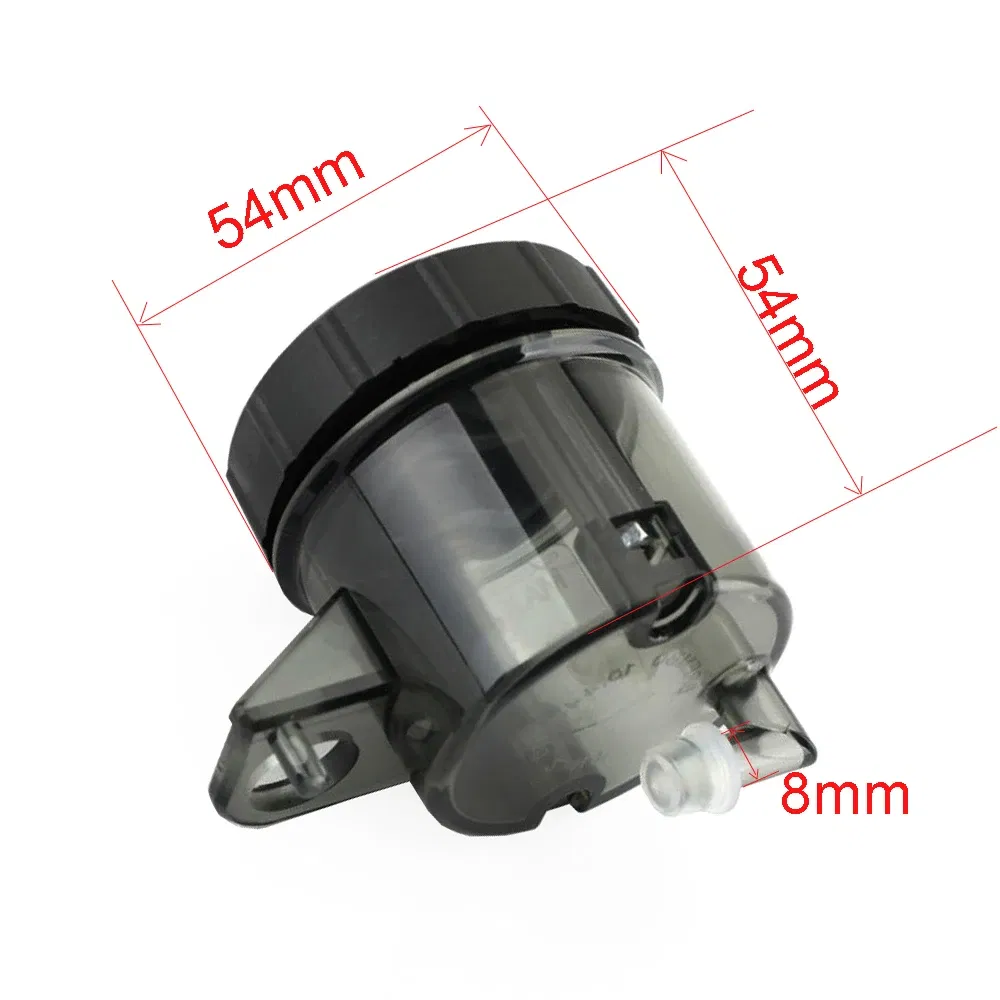 Color: Silver - Universal Motorcycle Lever Brake Oil Tank Foot Brake Master Cylinder Oil Cup Fluid Bottle Reservoir Dirt Bike Scooter Pitbike