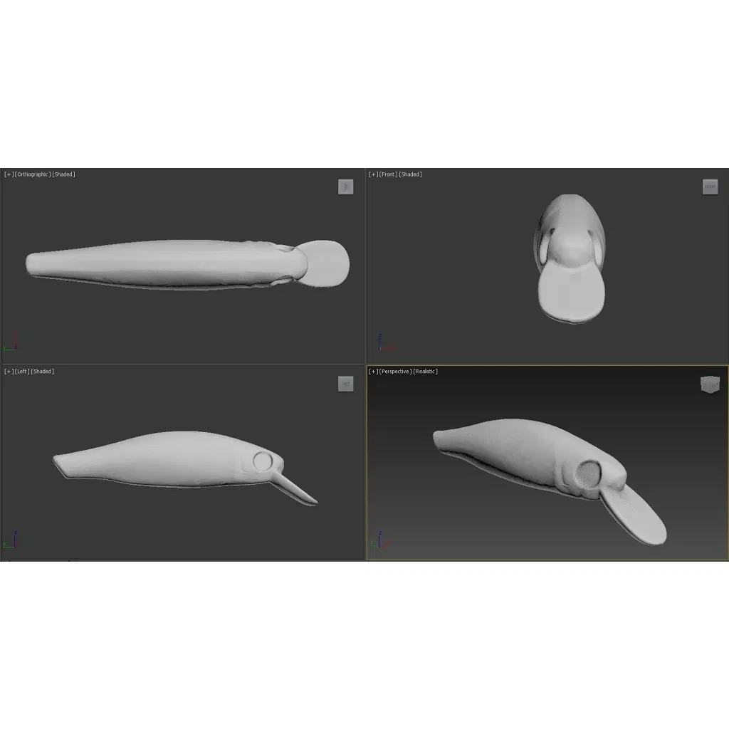 Color: Dark Grey - wLure Minnow Fishing Lure Jerkbait 9g 8cm 0.5 Meter Depth 2 Black Nickle #8 Hooks 3D Hard Eyes M606