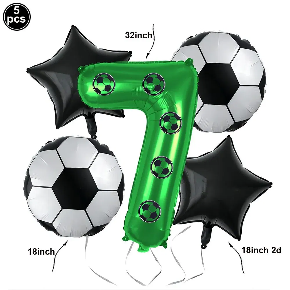 Color: light yellow - Soccer Birthday Party Decorations Disposable Tableware Paper Plates Cups Napkins Tablecloth Balloon Banner Soccer Party Supplies