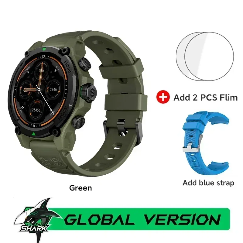 Color: MULTI, Ships From: CHINA - [World Premiere]Blackshark GS3 Smart Watch Global Version 1.43"AMOLED Display GPS Satellite Positioning 21 Day Life 5ATM