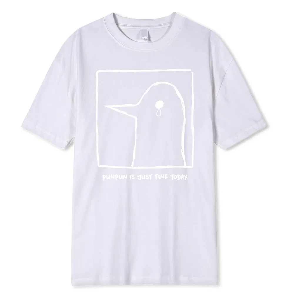 Color: Beige, Size: XXXL - Oyasumi PunPun Modal Print T-Shirts Funny Anime Streetwear Camisetas Men Women Short-sleev Fashion Harajuku Cartoon Tee Shirt