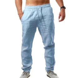 Men's Breathable Linen Loose Trousers
