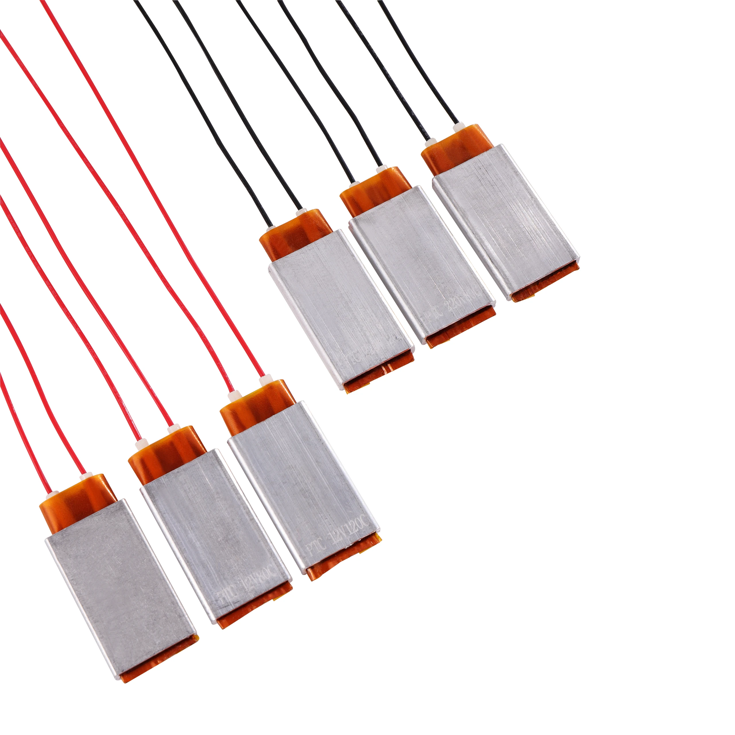 Color: Red - 220V/12V 80-220 Degrees Celsius PTC Heaters Heating Element Hair Dryer Accessories Curlers Heater Poultry Incubator 1 Pc