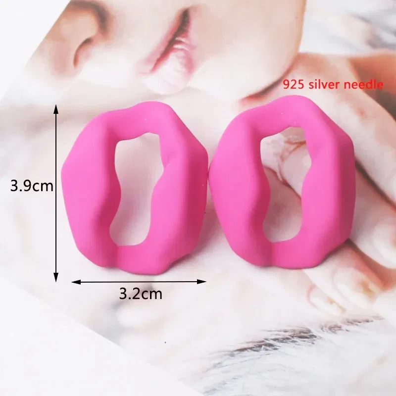 Metal Color: Hot Stamping - 2024 New Rose Red Flower Hanging Earrings for Women Love Heart Blooming Florals Cute Lovely Female Ear Jewelry brincos new