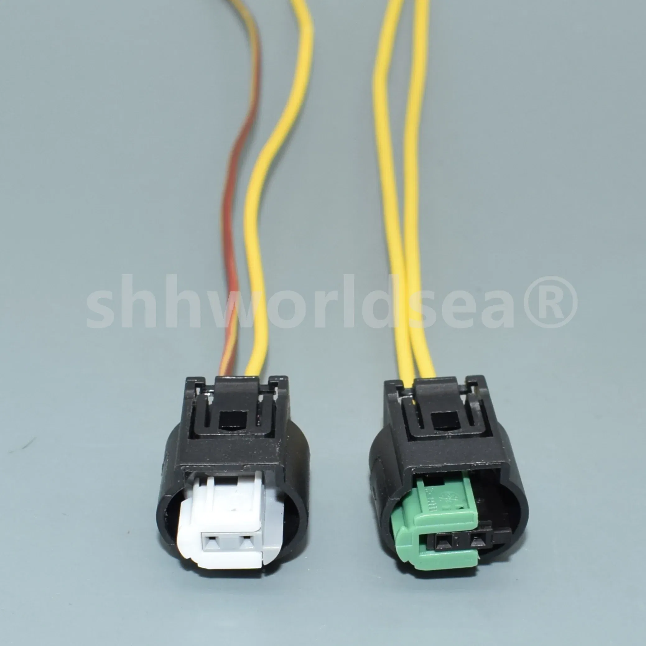 Color Name: WHITE - worldgolden 2 Hole 1-968790-2 Auto Small Current Socket 1718555-1 Car Waterproof Connector Automobile Parts
