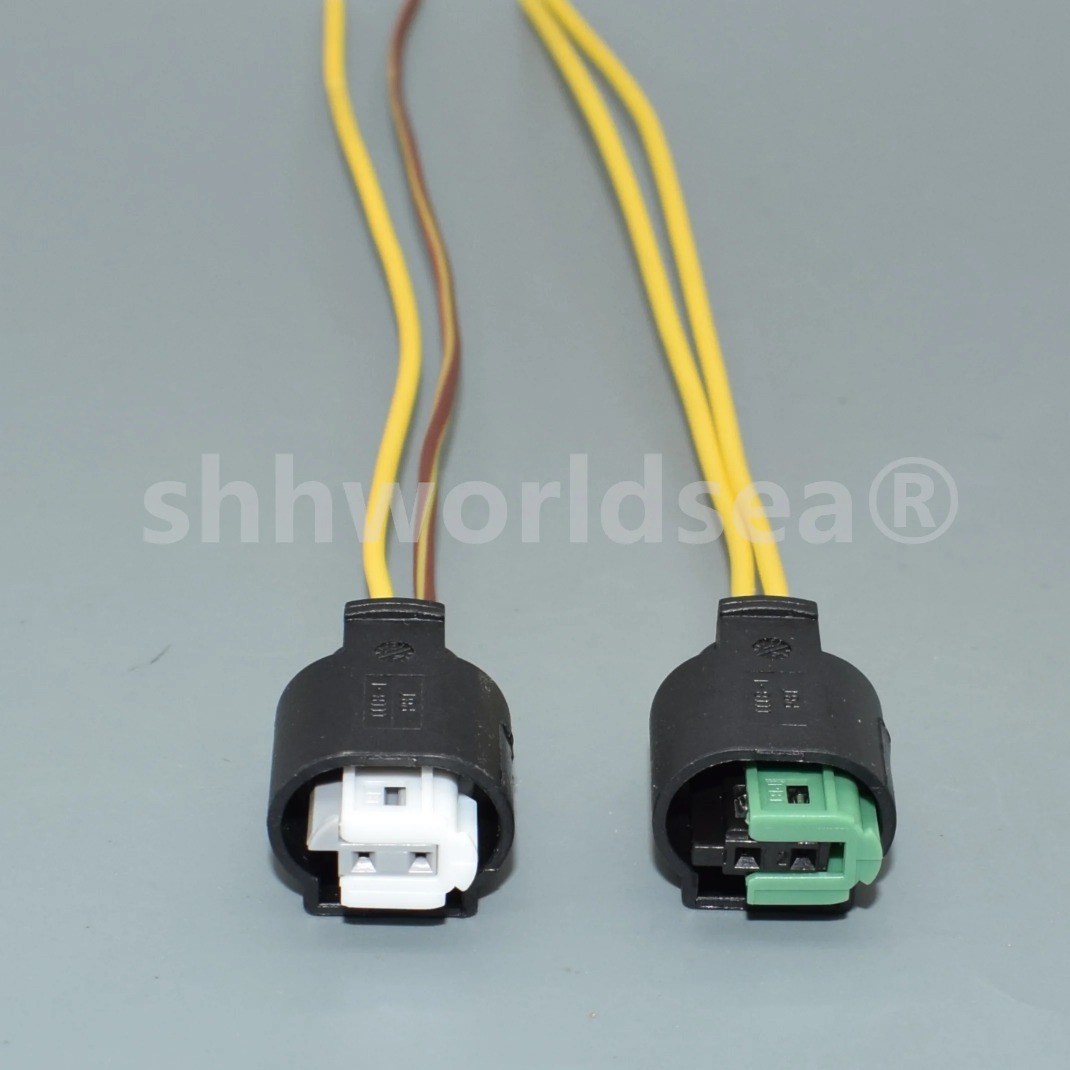 Color Name: WHITE - worldgolden 2 Hole 1-968790-2 Auto Small Current Socket 1718555-1 Car Waterproof Connector Automobile Parts