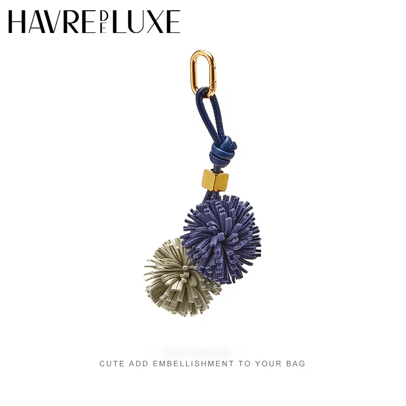 Color: Dark Grey - New color matching exquisite small bag charm keychain shoes accessories handmade DIY limited bag small pendant