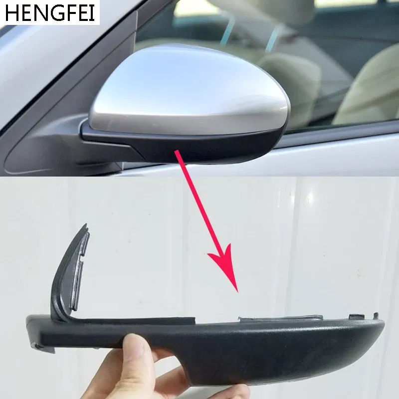 Color: GRAY - Accessories For Car Mazda 2 3 6 M3  M6  M2 Demio Rearview Mirror Cover Bottom Case Lower Shell