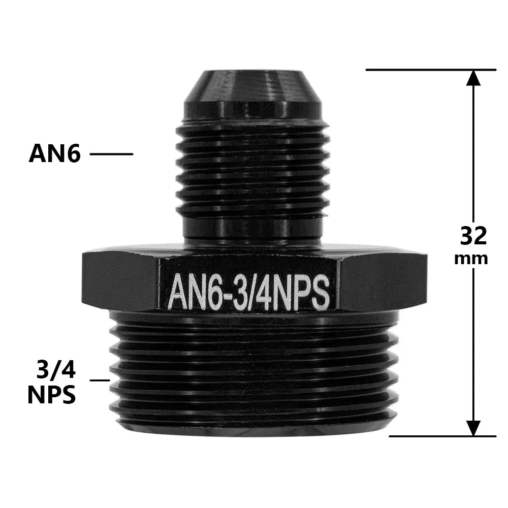 Color: Ivory - Aluminum Alloy Universal AN6 8 10 12 to AN to M16x1.5 M18x1.5 Metric Fuel Hose Adapter Pipe Thread Fitting CAR OIL COOLER SYSTEM
