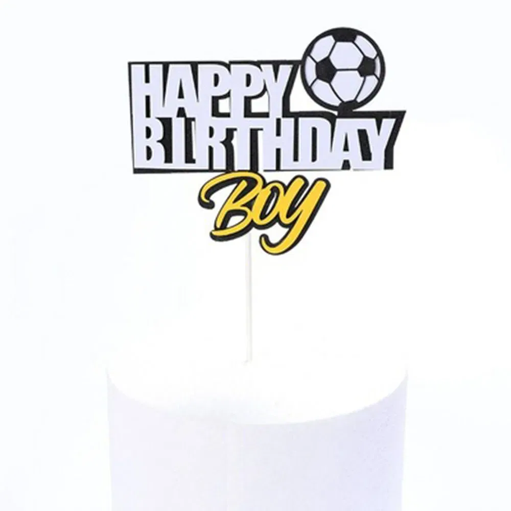 Color: Light Grey - Soccer Cake Decorations Soccer Birthday Party Supplies Soccer Ball Cupcake Topper