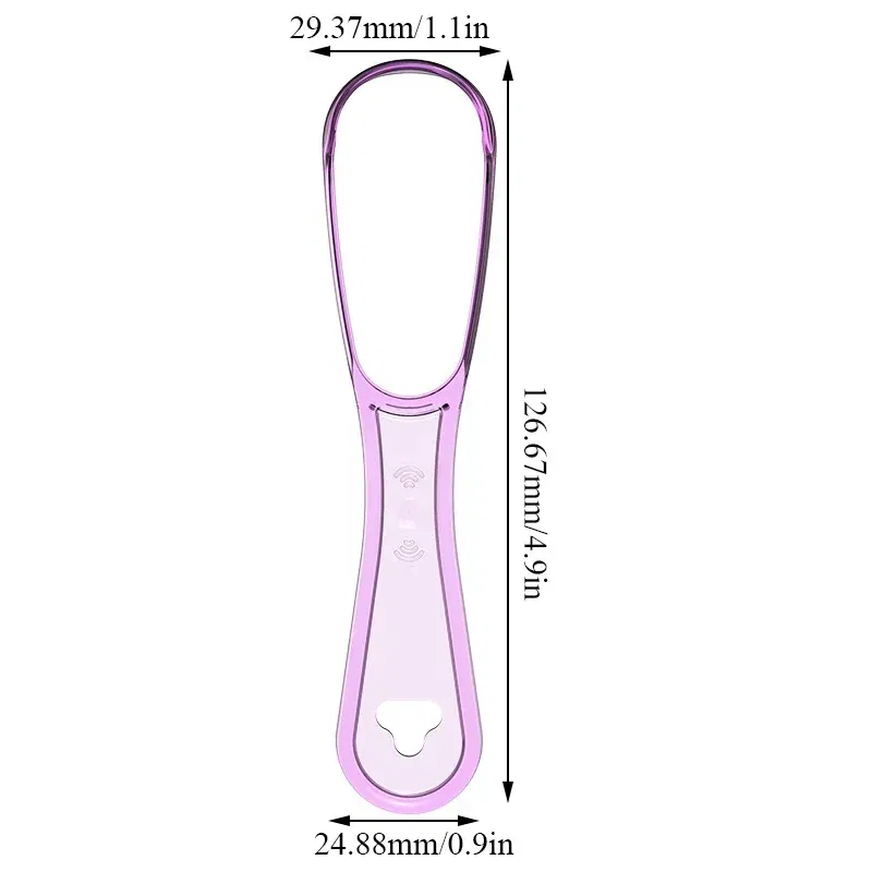 Color: PURPLE - 혀클?¦¬?„€ 1pcs Tongue Cleaner Tongue Cleaning Scraper Reusable Oral Cleaning Scraper Multicolor Oral Hygiene Care Tongue Brush Tool