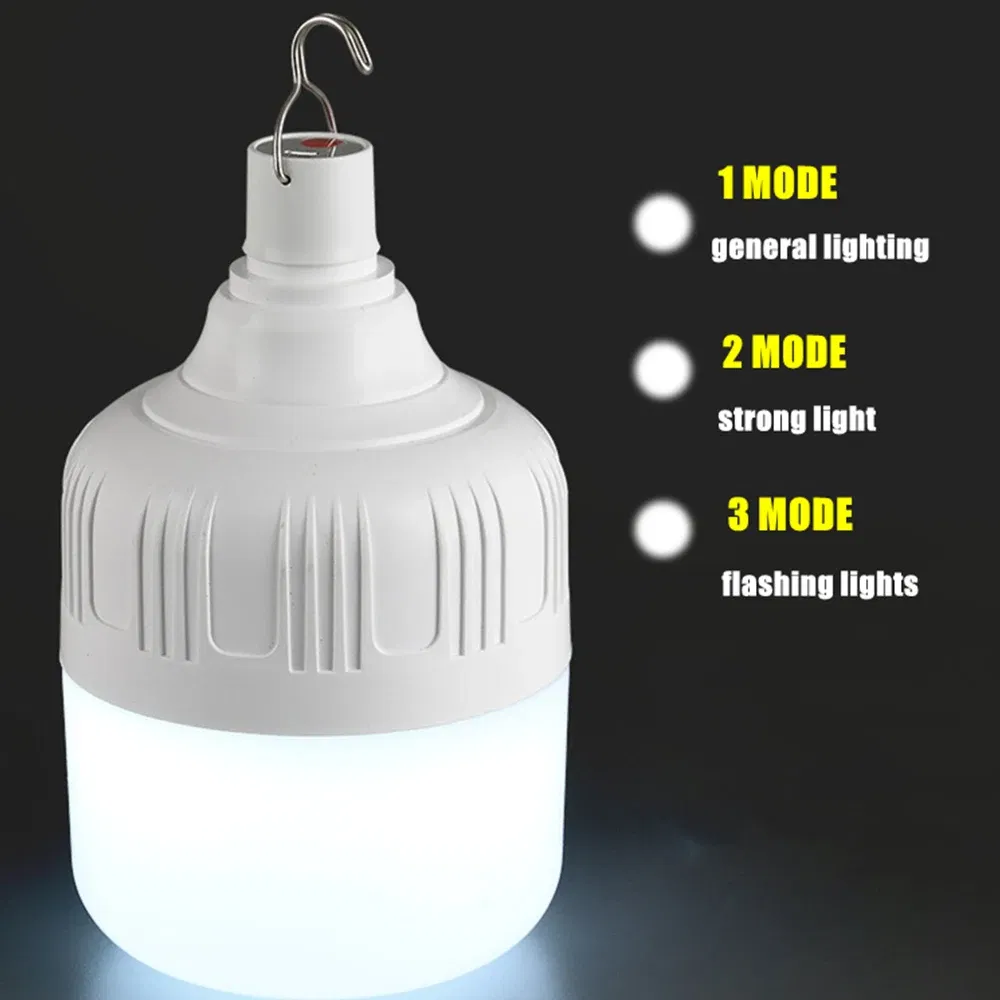 450w Camping Light USB Rechargeable LED Emergency Lamp Outdoor work light Portable Lanterns with Hook for BBQ Tents Battery Bulb