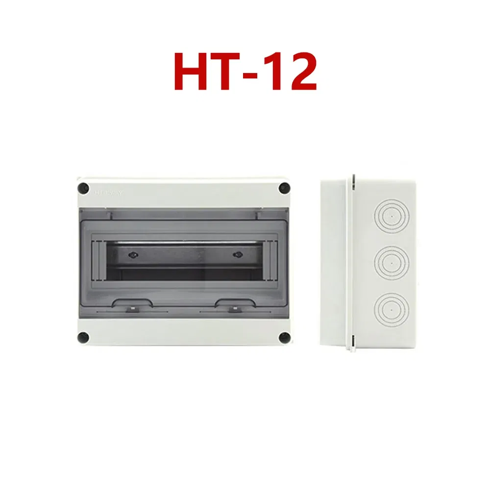 Color: Black&White - Outdoor Waterproof Electrical Distribution Box Circuit Breaker MCB Power Plastic Junction Wire Box IP65 Power Supply