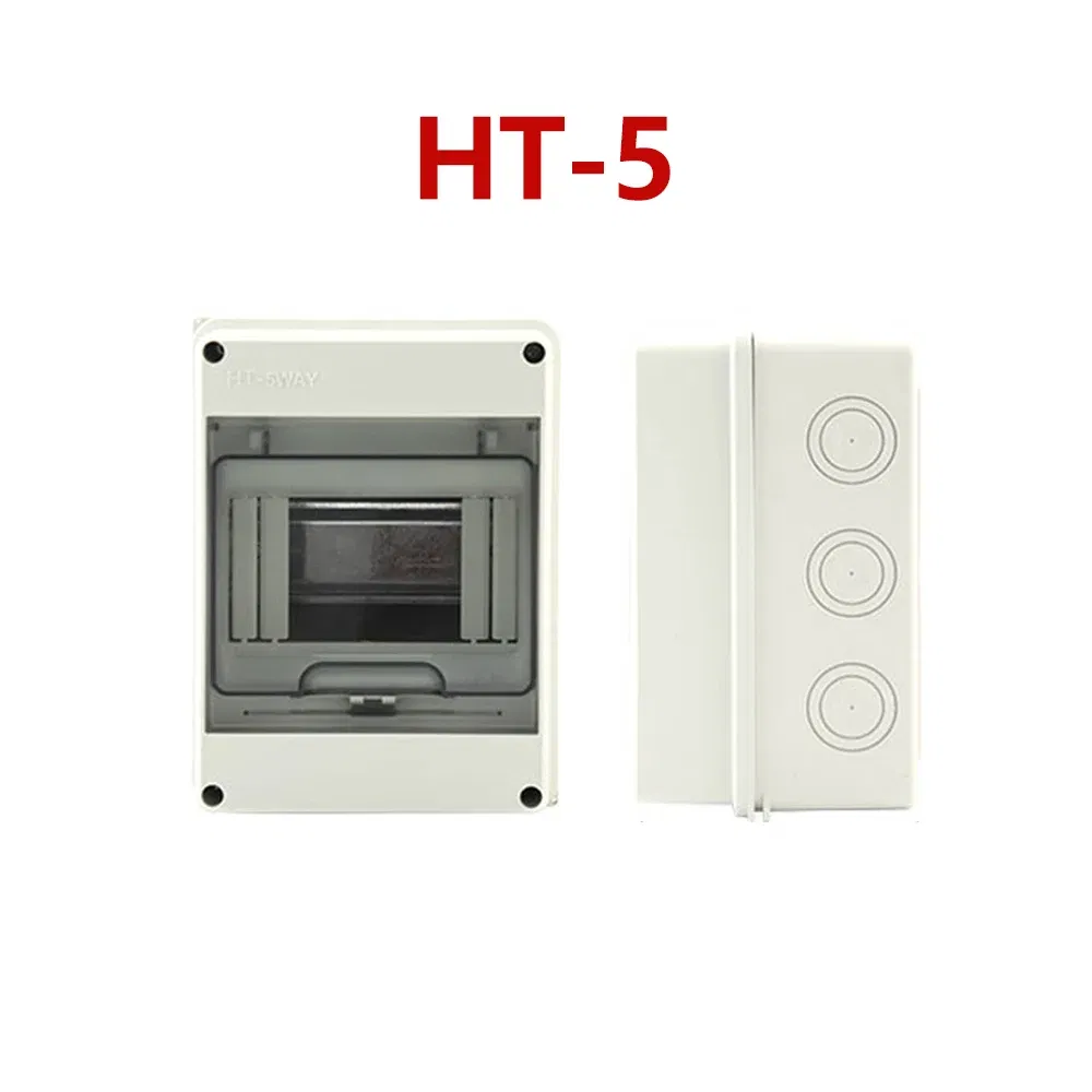 Color: Black&White - Outdoor Waterproof Electrical Distribution Box Circuit Breaker MCB Power Plastic Junction Wire Box IP65 Power Supply