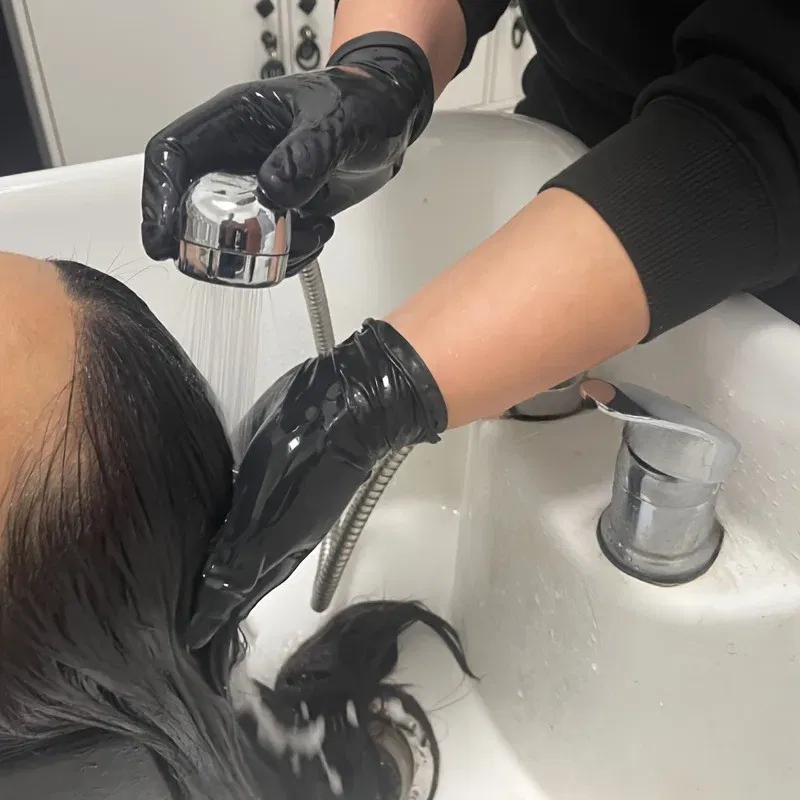 Color: black, Size: L - 20/50/100PCS Disposable Black Nitrile Gloves for Household Use Latex Free Powder Free Cleaning Gloves Tattoo  Hairdressing Tools