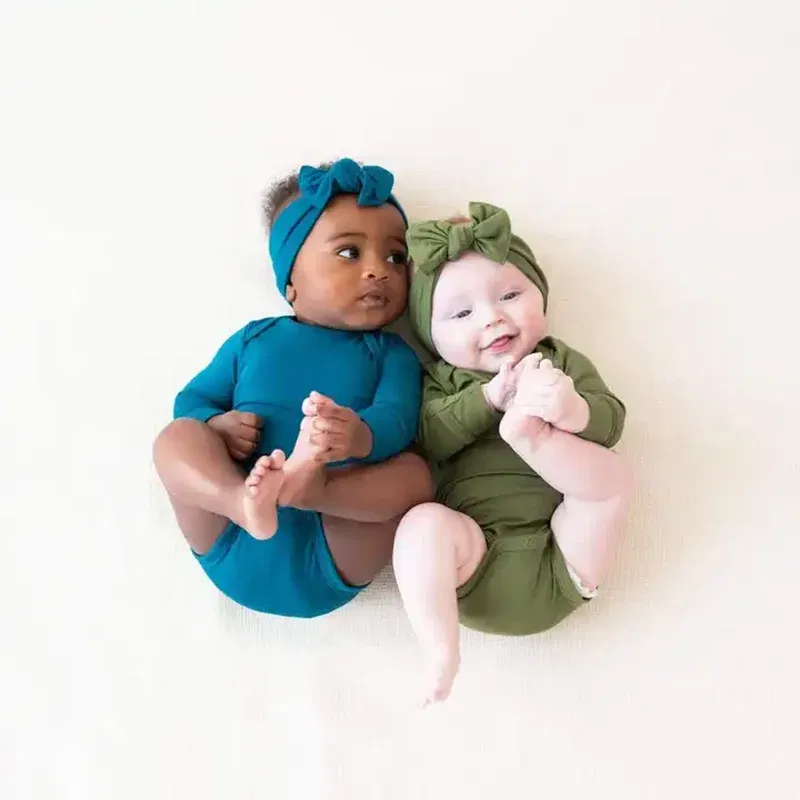 Color: Beige, Kid Size: 9M - 2025 Summer Newborn Boy Girl Romper Baby Bamboo Fiber Breathable Clothing Long Sleeve Toddler Jumpsuit Infant Bodysuit Pajamas