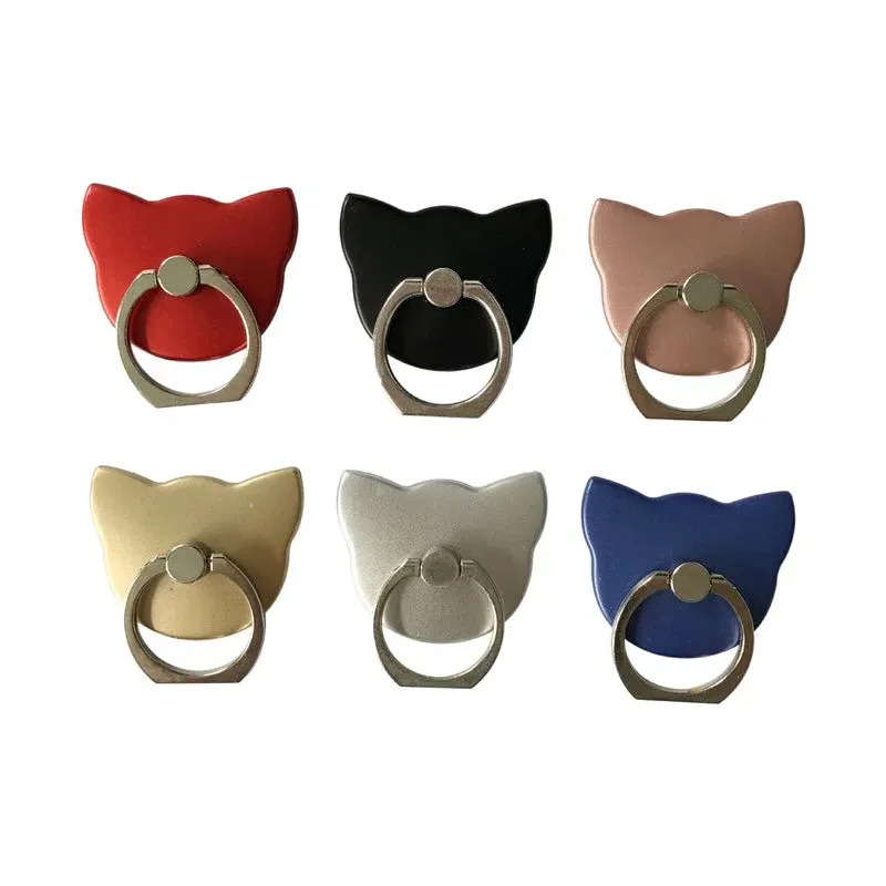 Color: WHITE, Ships From: CHINA - Cat Finger Ring Mobile Phone Holder 360 Degree Rotating  Socket Round Smartphone Cell Car Mount Stand Support Accessories
