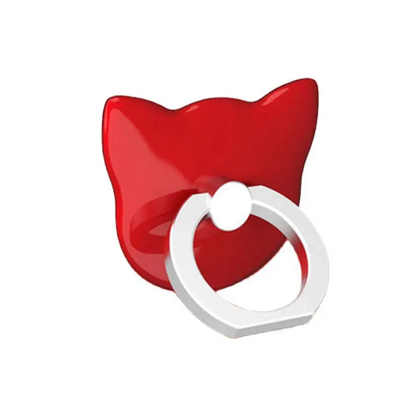 Color: WHITE, Ships From: CHINA - Cat Finger Ring Mobile Phone Holder 360 Degree Rotating  Socket Round Smartphone Cell Car Mount Stand Support Accessories