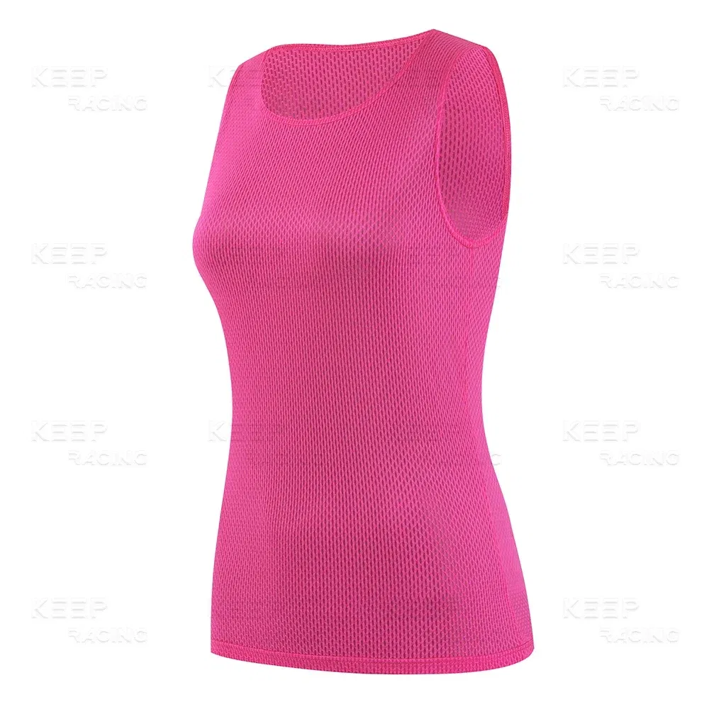 Color: Beige, Size: M - Women Cycling Base Layers Colorful Cycling Jersey Blue Quick Dry Vest Breathable Pink Undershirt Elastici Vest Road Bike Jerseys